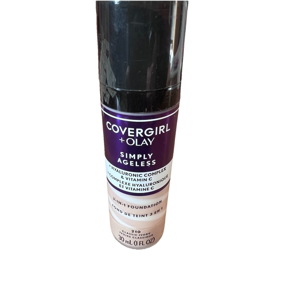 Olay Simply Ageless, 3-in-1 Foundation, 210 Classic Ivory, 1 fl oz (30 ml)‎